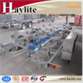 Galvanized heavy duty tandem axle boat trailer with boat trailer frame